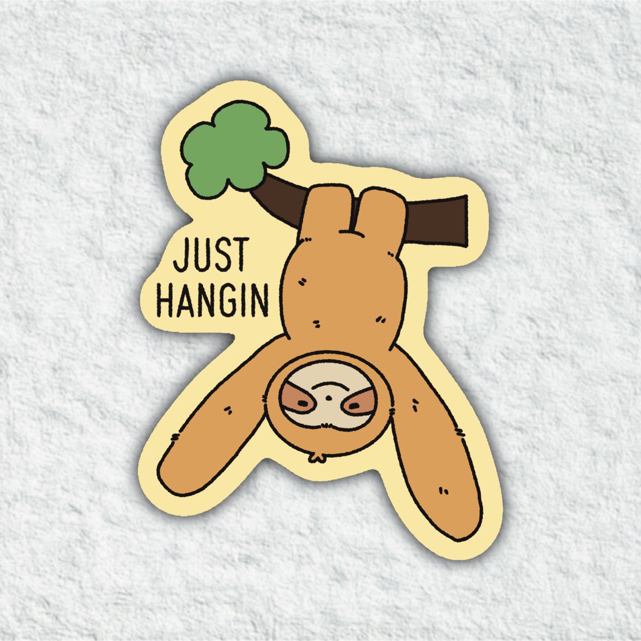 Just Hangin Sticker