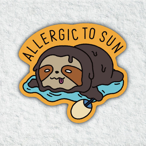 Allergic To Sun Sticker