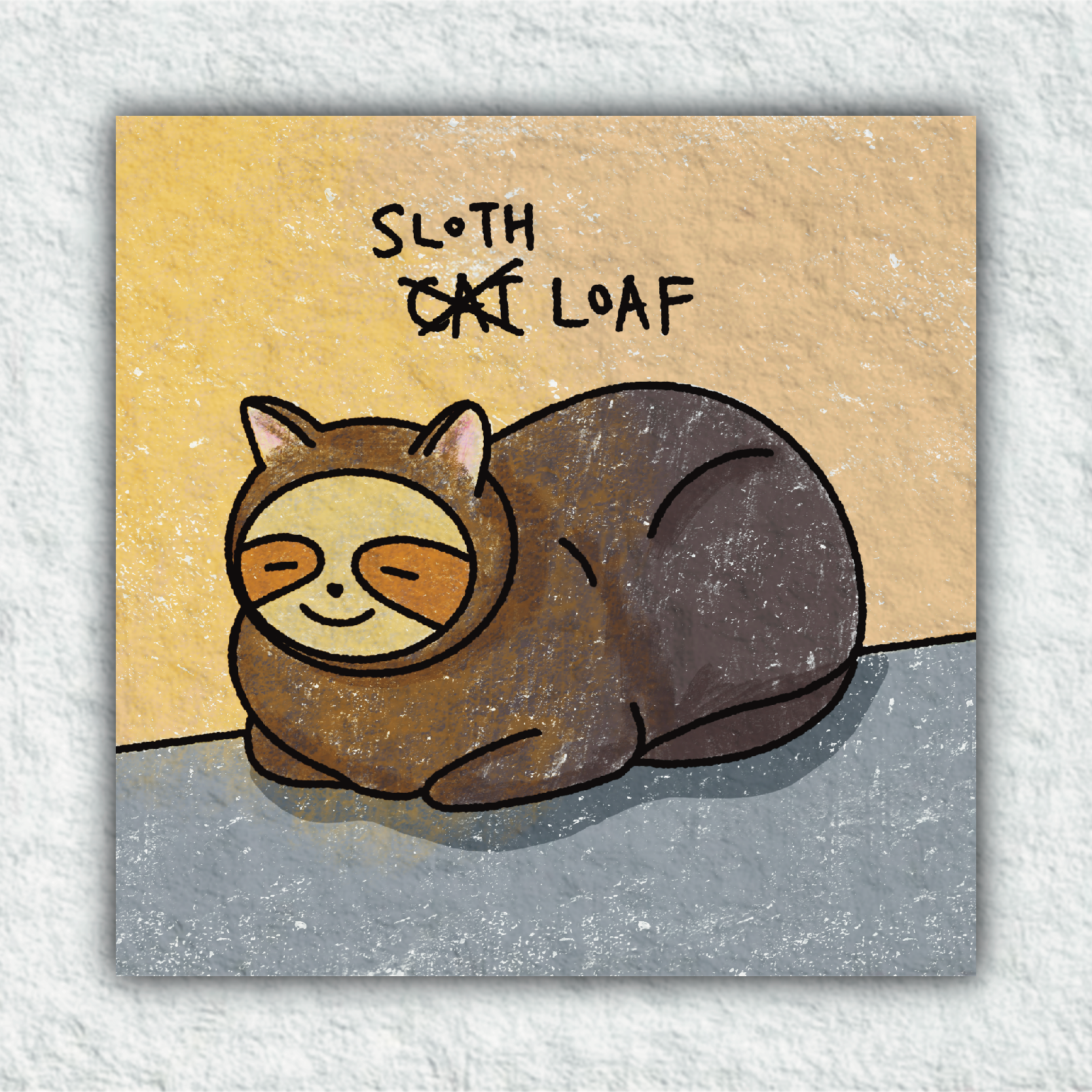 Sloth Loaf Print